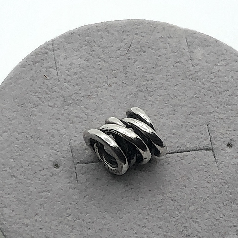 TROLLBEADS Sterling Silver Three Siblings Bead Charm 925 LAA